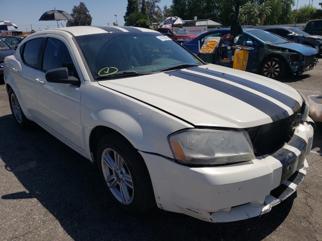 DODGE AVENGER SE 2008 with VIN 1B3LC46JX8N228437 - Photo from auction