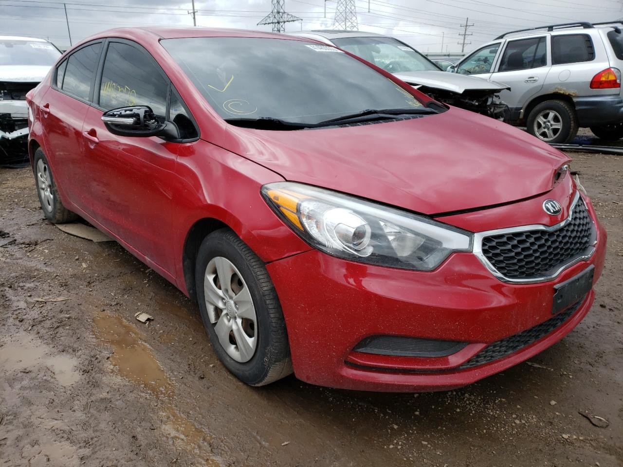 KIA FORTE LX 2015 with VIN KNAFX4A60F5303661 - Photo from auction