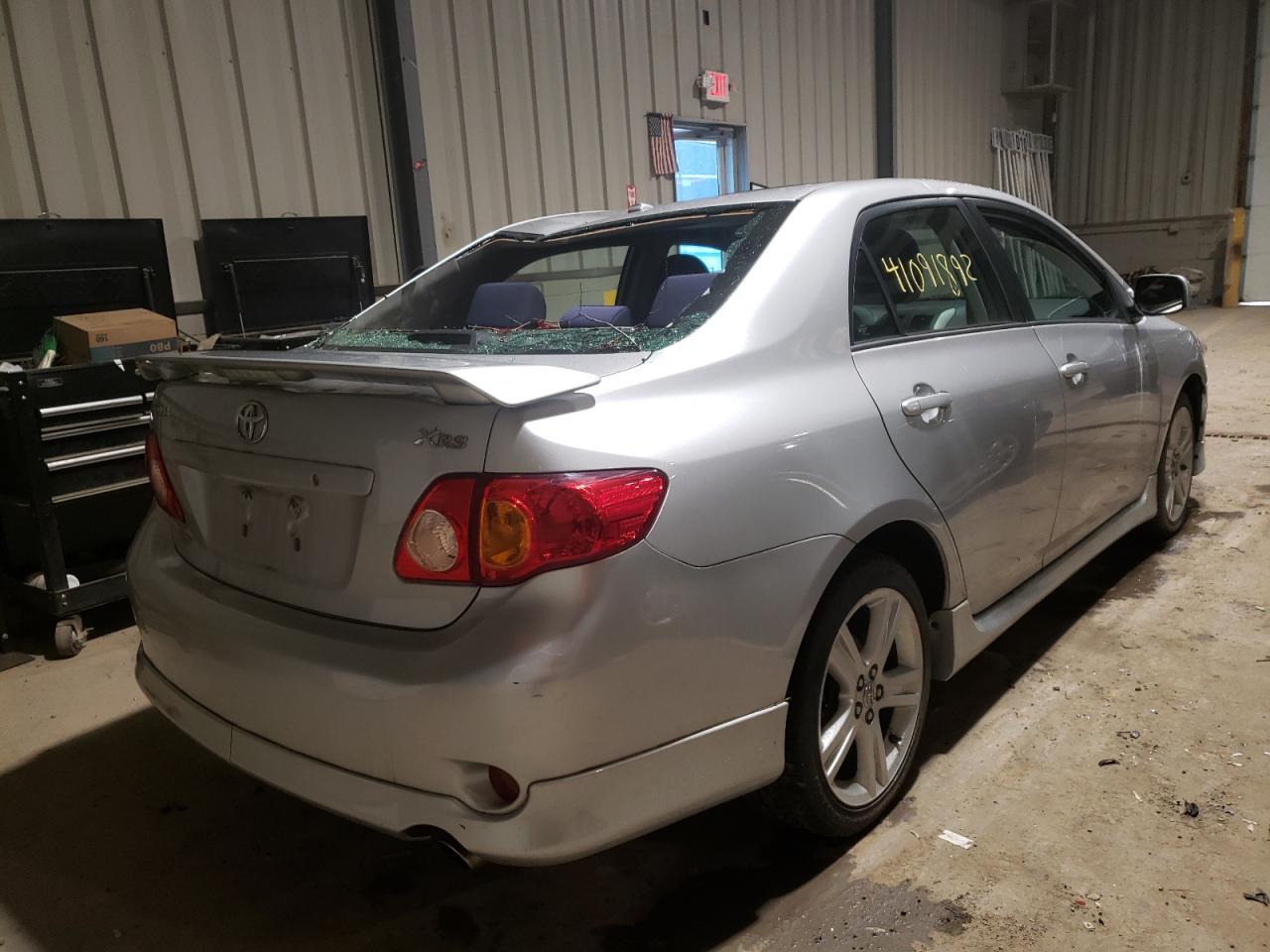 Photo 4 from auction – 2009 TOYOTA COROLLA XR with VIN 2T1BE40E89C029648