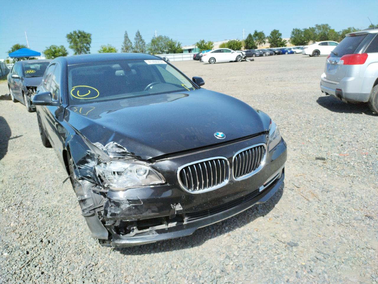 BMW 740 LI 2014 with VIN WBAYE4C54ED138267 - Photo from auction