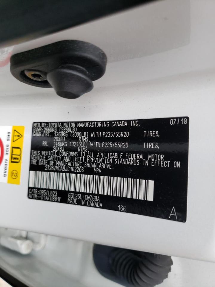 Photo 10 from auction – 2018 LEXUS RX 350 BAS with VIN 2T2BZMCA9JC162206