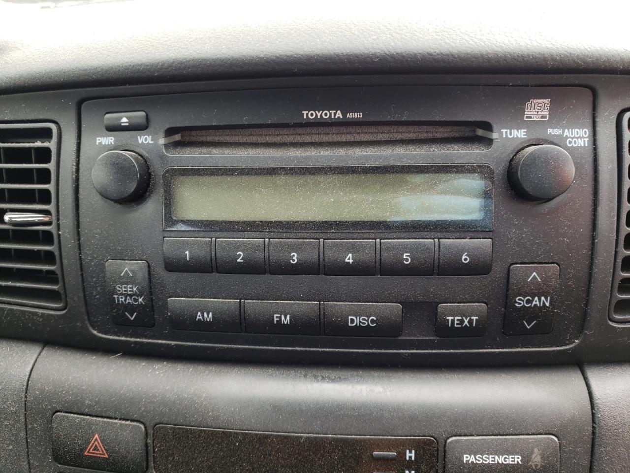 Photo 9 from auction – 2007 TOYOTA COROLLA with VIN 1NXBR32E87Z810595