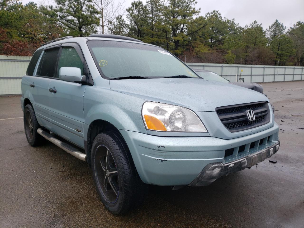 HONDA PILOT EXL 2003 with VIN 2HKYF18593H525640 - Photo from auction