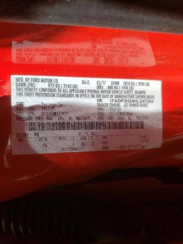 Photo 10 from auction – 2017 FORD FOCUS SEL with VIN 1FADP3H24HL247204