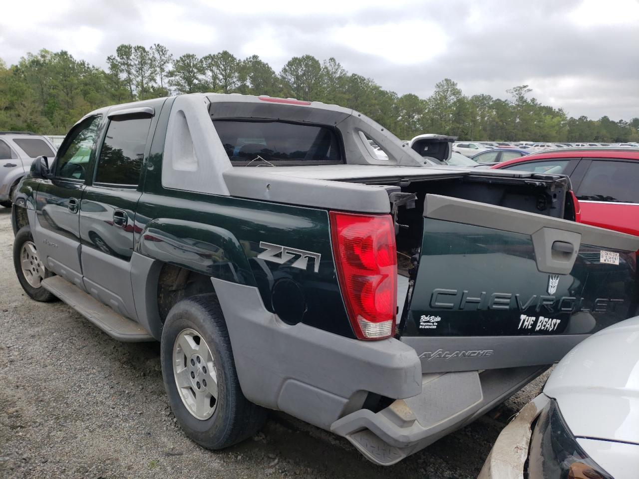 Photo 3 from auction – 2002 CHEVROLET AVALANCHE with VIN 3GNEK13T92G185019