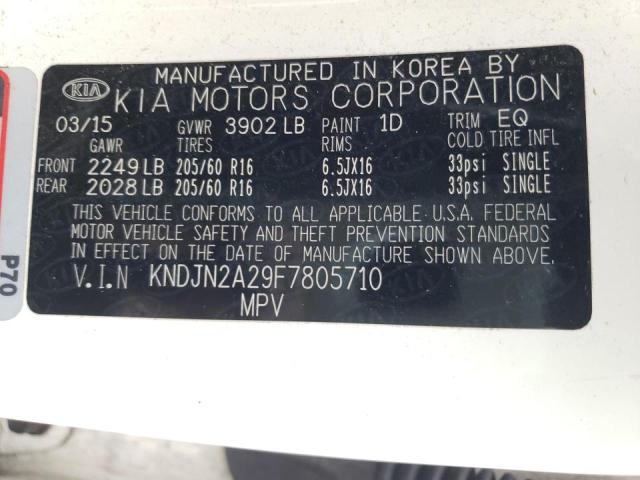 Photo 10 from auction – 2015 KIA SOUL with VIN KNDJN2A29F7805710