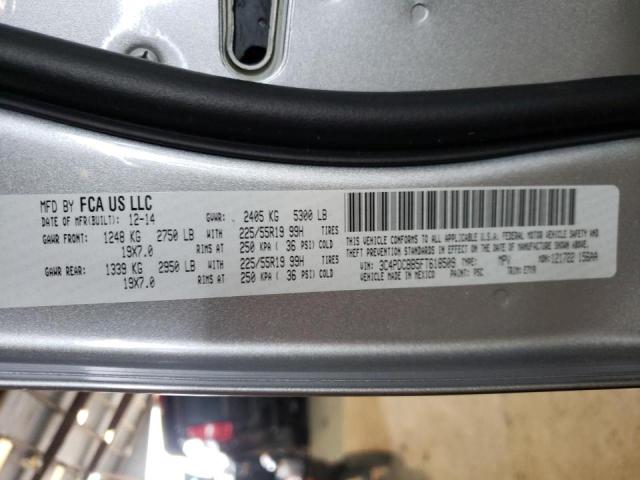 Photo 10 from auction – 2015 DODGE JOURNEY SX with VIN 3C4PDCBB5FT618509