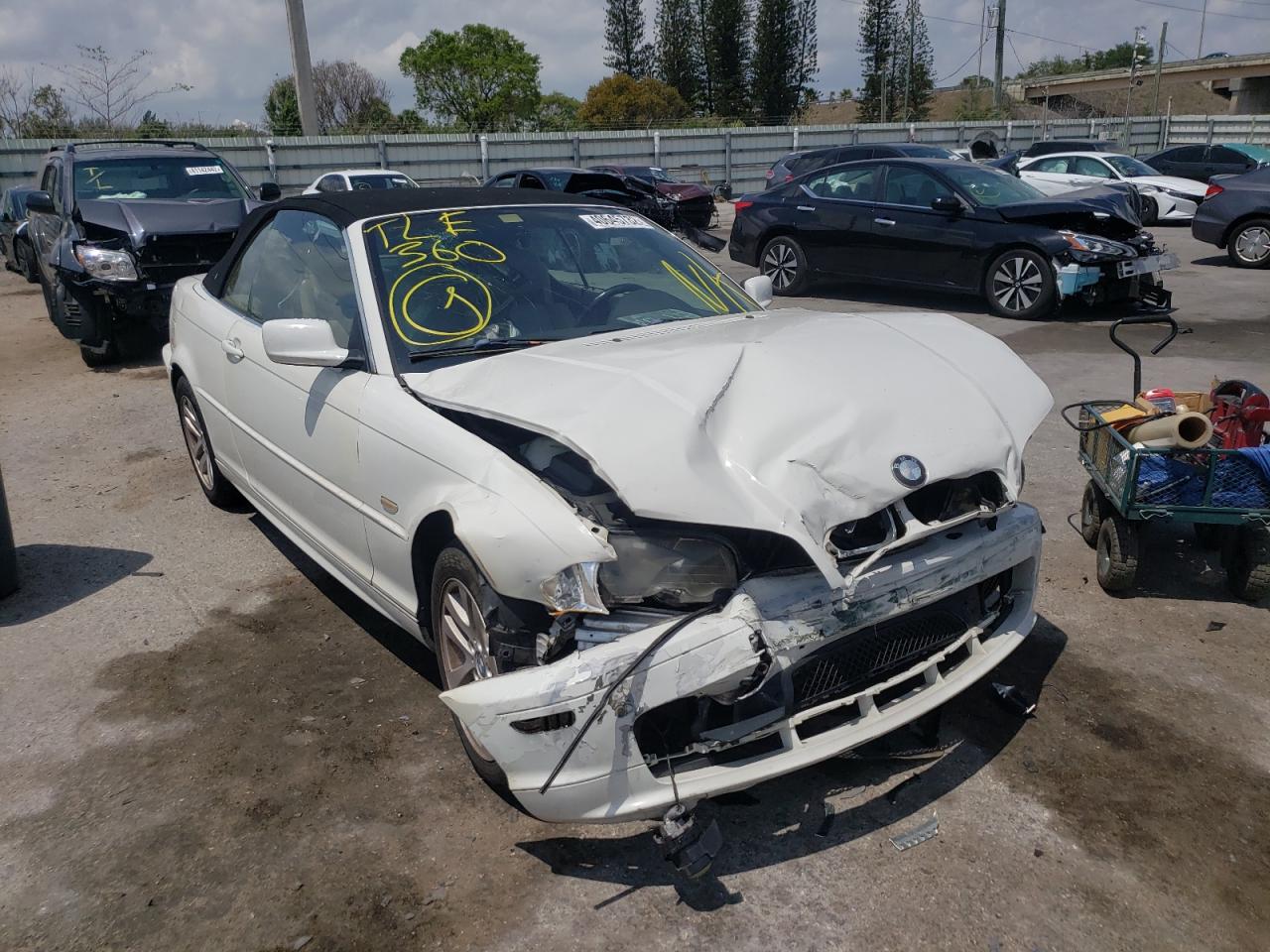 BMW 325 CI 2001 with VIN WBABS33481JY53094 - Photo from auction