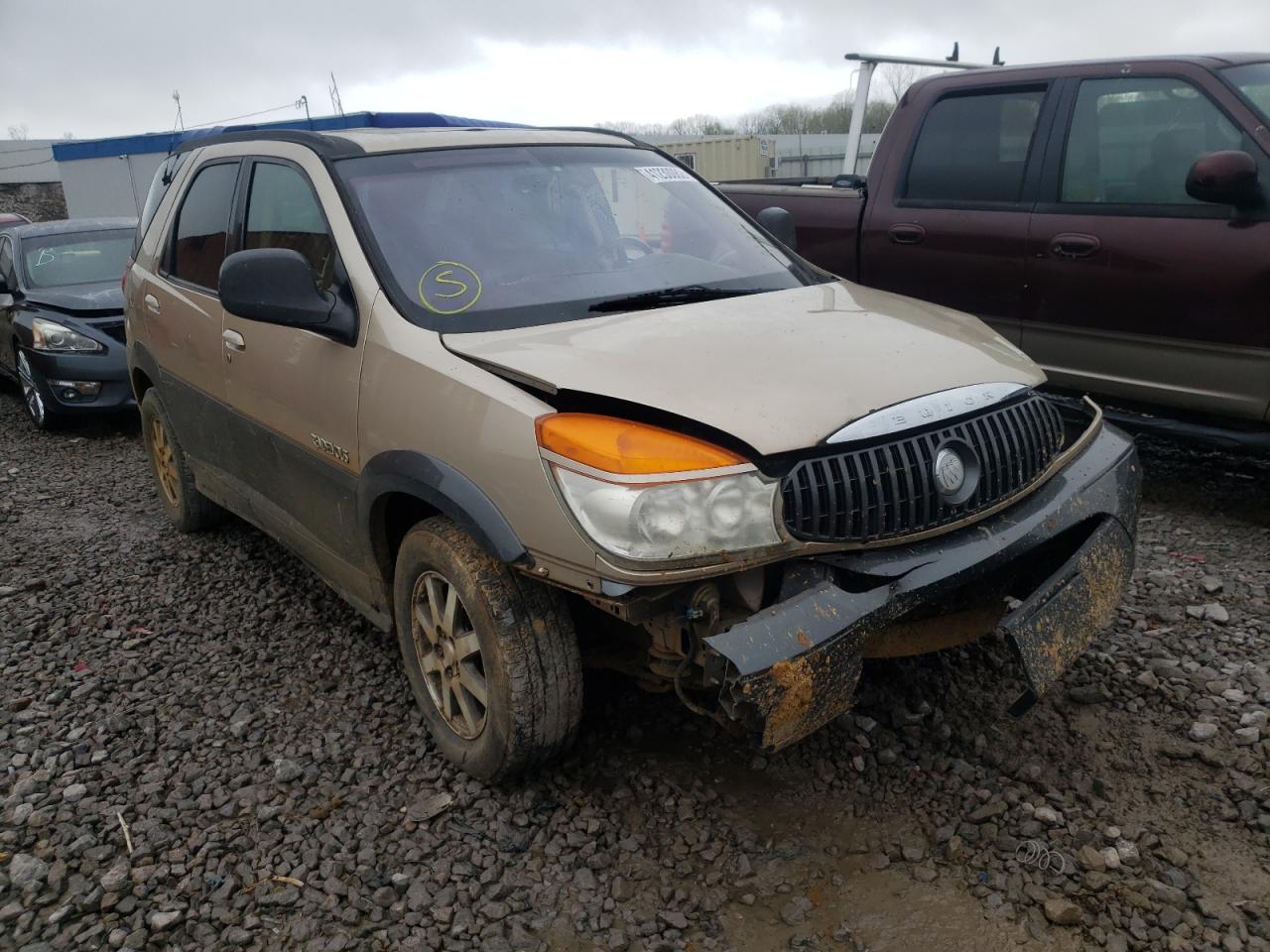 BUICK RENDEZVOUS 2002 with VIN 3G5DA03E22S502839 - Photo from auction