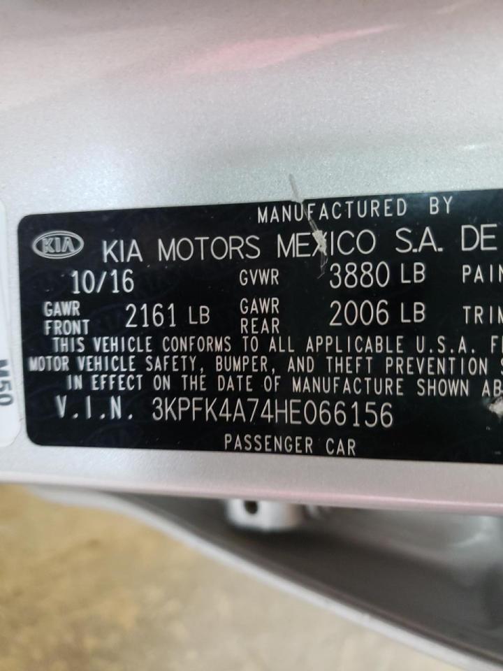 Photo 10 from auction – 2017 KIA FORTE LX with VIN 3KPFK4A74HE066156