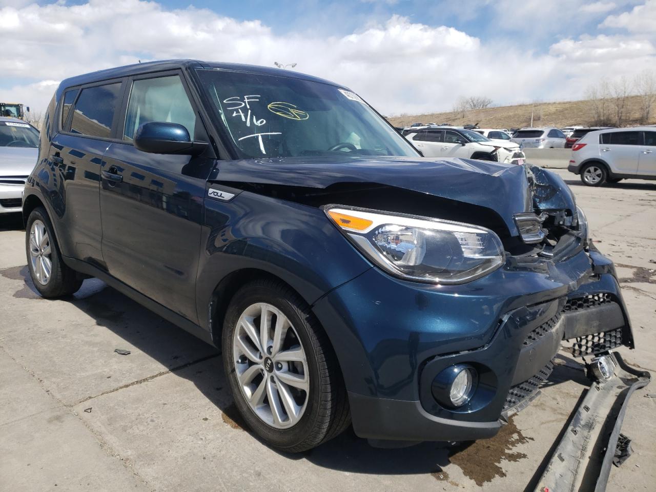 KIA SOUL + 2018 with VIN KNDJP3A53J7606378 - Photo from auction