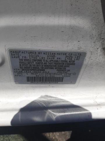 NISSAN VERSA S 2017 with VIN 3N1CN7AP0HL829588 - Photo from auction
