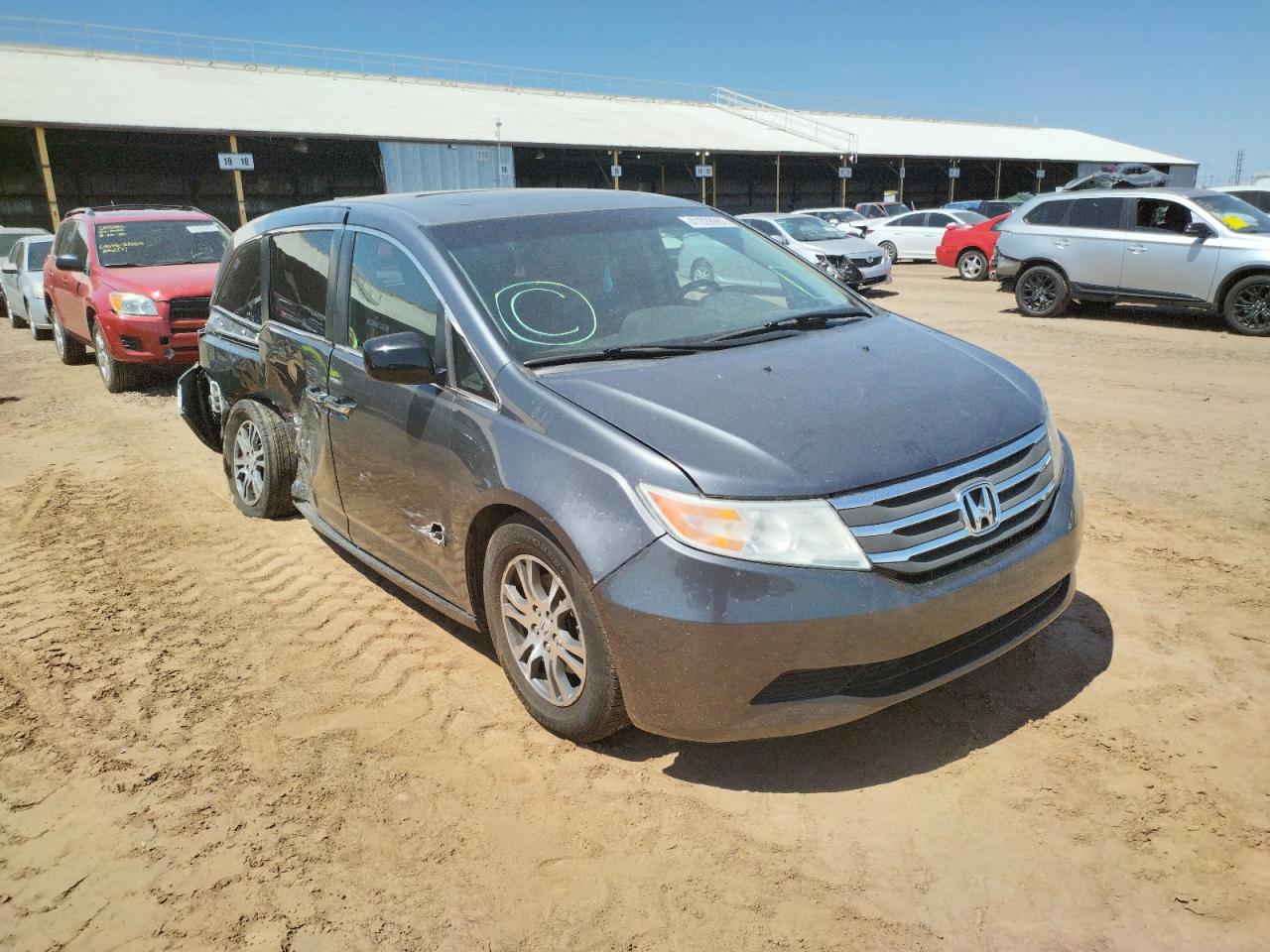 HONDA ODYSSEY 2011 with VIN 5FNRL5H66BB015479 - Photo from auction