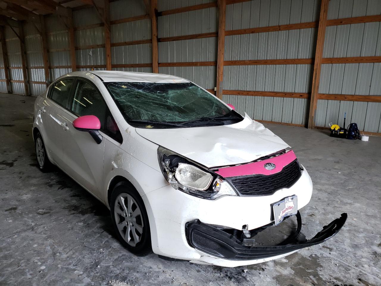 KIA RIO LX 2013 с VIN KNADM4A39D6296366 - Фото с аукциона