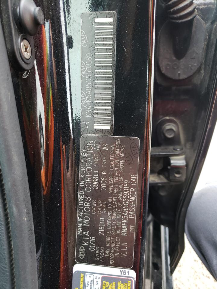 Photo 10 from auction – 2016 KIA FORTE LX with VIN KNAFK5A85G5593189