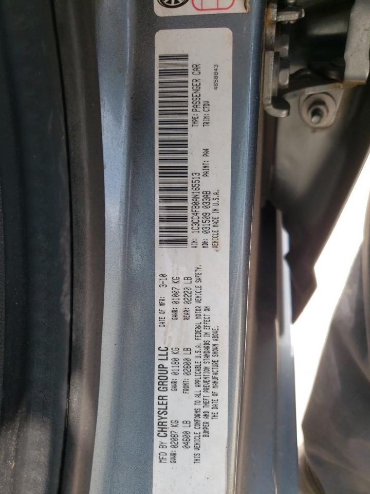 Photo 10 from auction – 2010 CHRYSLER SEBRING TO with VIN 1C3CC4FB0AN165513