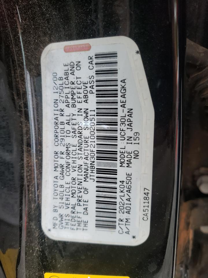 Photo 10 from auction – 2001 LEXUS LS 430 with VIN JTHBN30F210020511