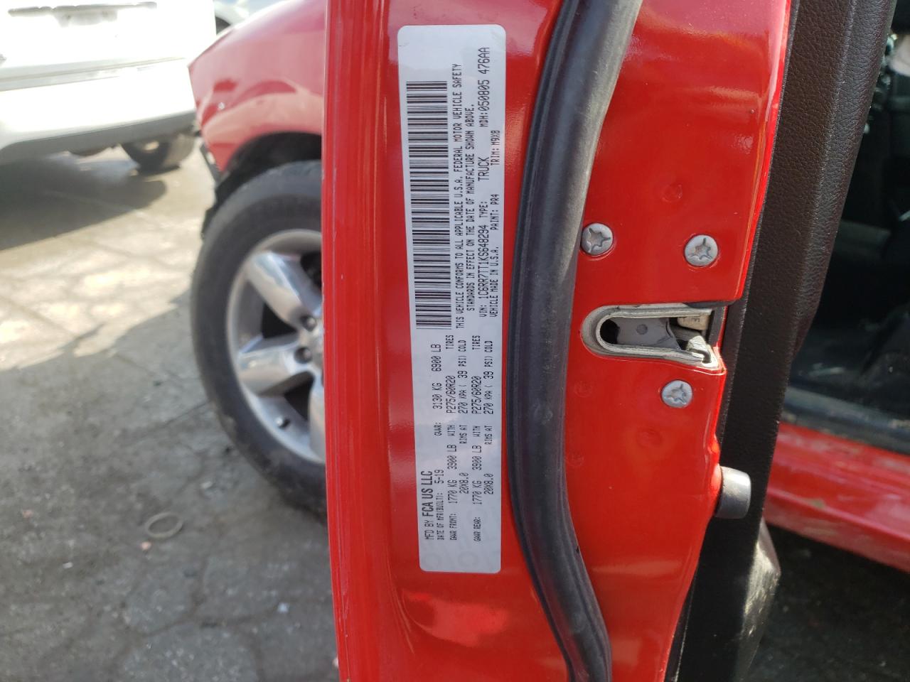 Photo 10 from auction – 2019 RAM 1500 CLASS with VIN 1C6RR7TT1KS648294