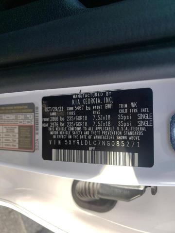 Photo 10 from auction – 2022 KIA SORENTO S with VIN 5XYRLDLC7NG085271