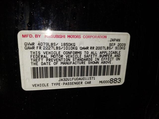 Photo 10 from auction – 2010 MITSUBISHI LANCER DE with VIN JA32U1FU0AU011571
