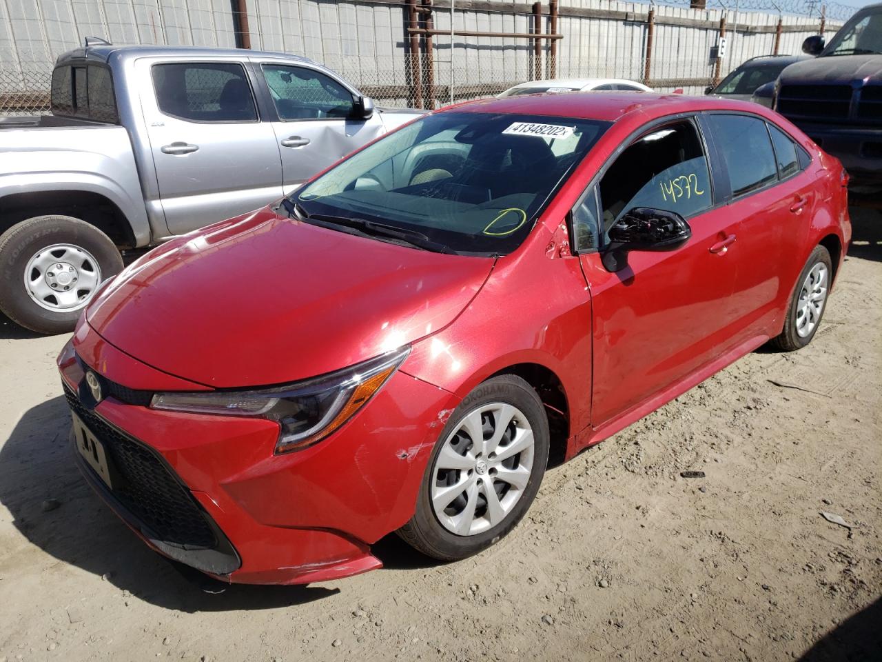 Photo 2 from auction – 2021 TOYOTA COROLLA LE with VIN JTDEPMAE6MJ174481