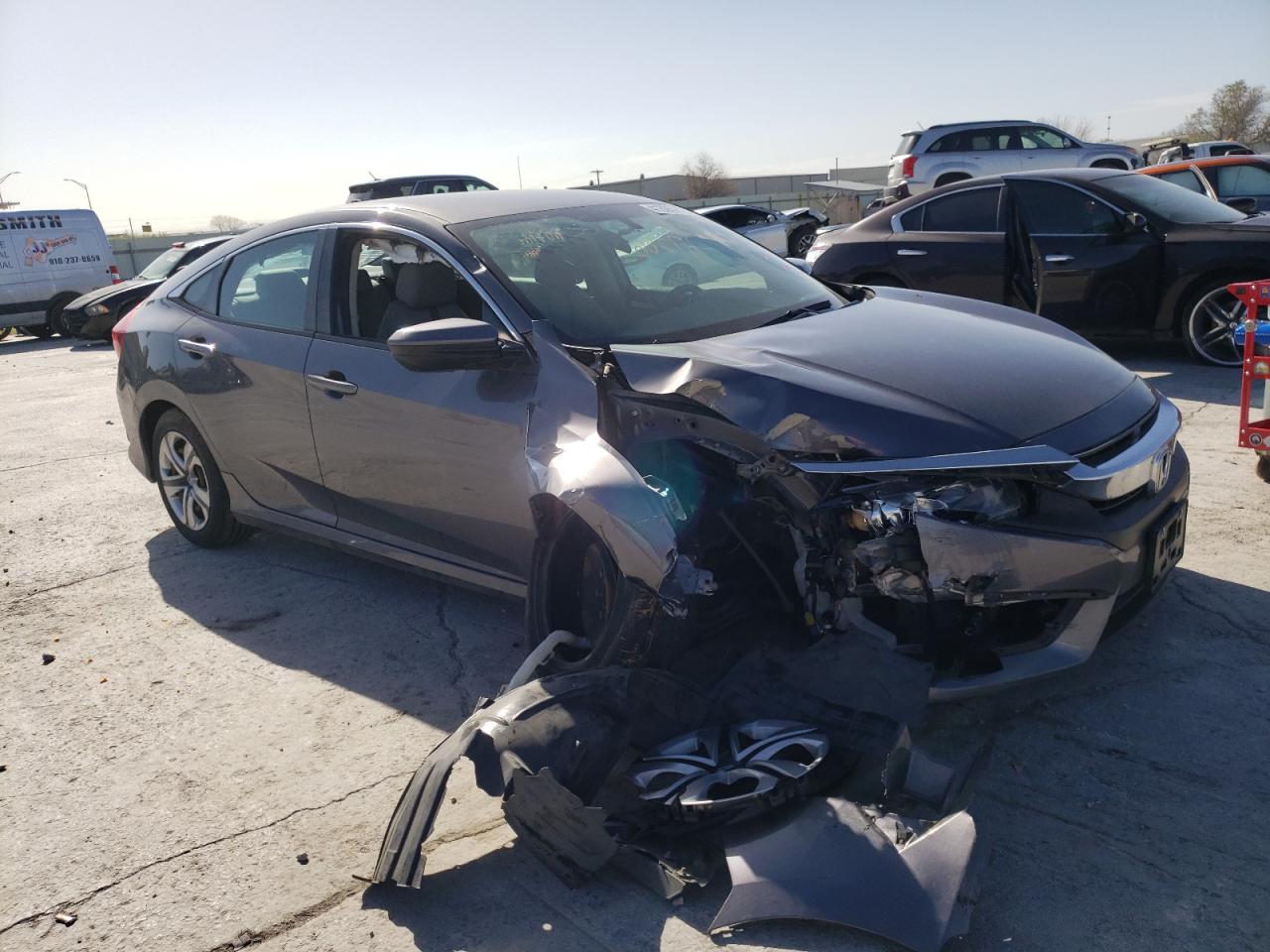 HONDA CIVIC LX 2016 with VIN 19XFC2F52GE209600 - Photo from auction