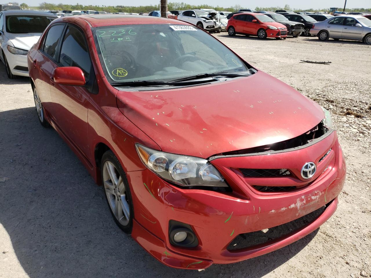 TOYOTA COROLLA BA 2013 with VIN 5YFBU4EE7DP102965 - Photo from auction