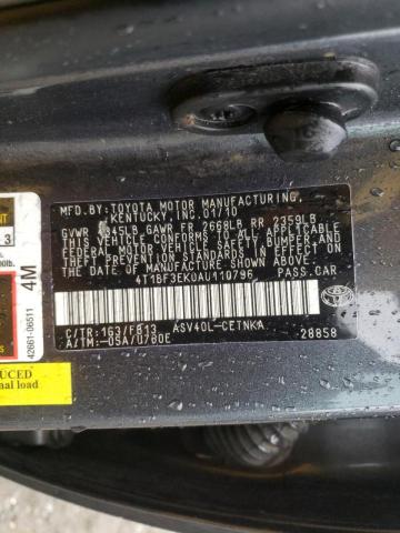 Photo 10 from auction – 2010 TOYOTA CAMRY BASE with VIN 4T1BF3EK0AU110796