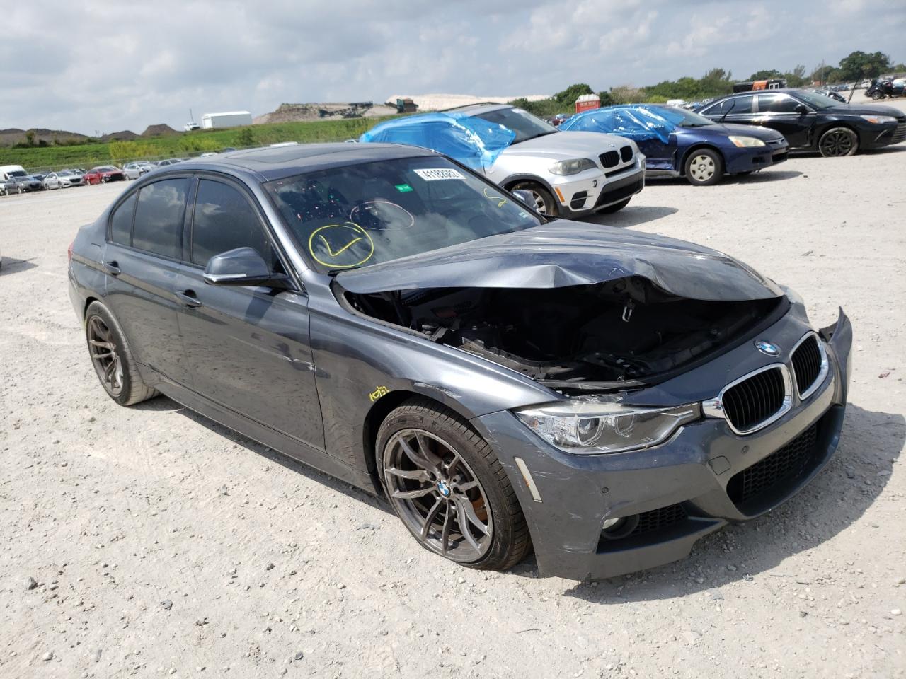 BMW 328 I 2015 with VIN WBA3A5C51FP604071 - Photo from auction