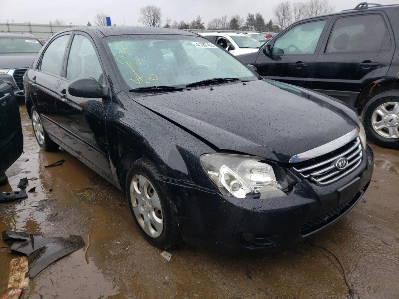 KIA SPECTRA EX 2007 مع رقم تعريف المركبة KNAFE122875479035 - صورة من المزاد
