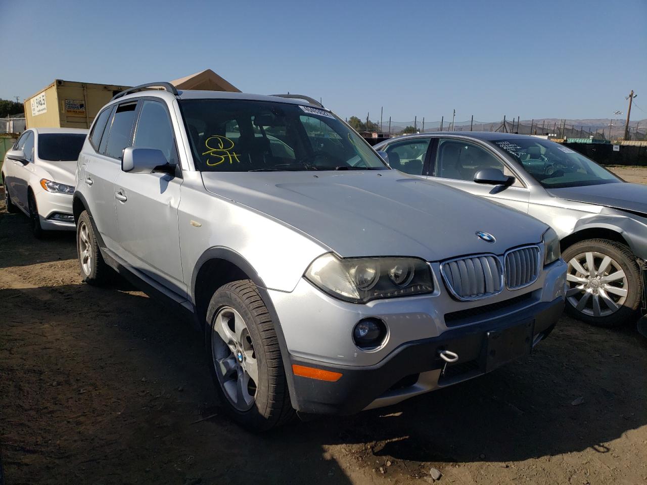 BMW X3 3.0SI 2007 with VIN WBXPC93487WJ01029 - Photo from auction