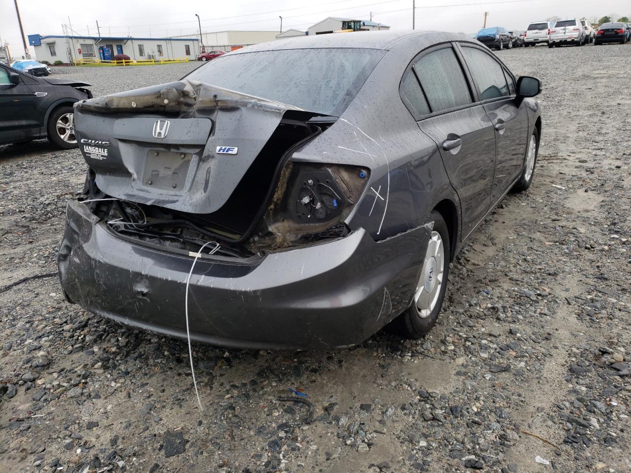Photo 4 from auction – 2012 HONDA CIVIC HF with VIN 2HGFB2F61CH556931