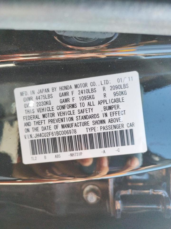 Photo 10 from auction – 2011 ACURA TSX with VIN JH4CU2F61BC006978