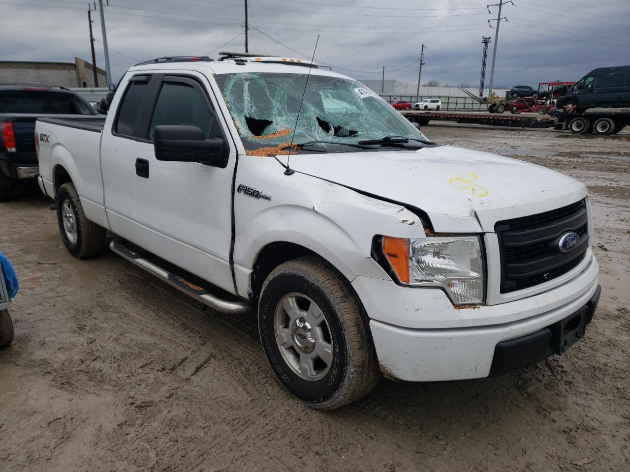 FORD F150 SUPER 2014 with VIN 1FTEX1CM9EKF97568 - Photo from auction