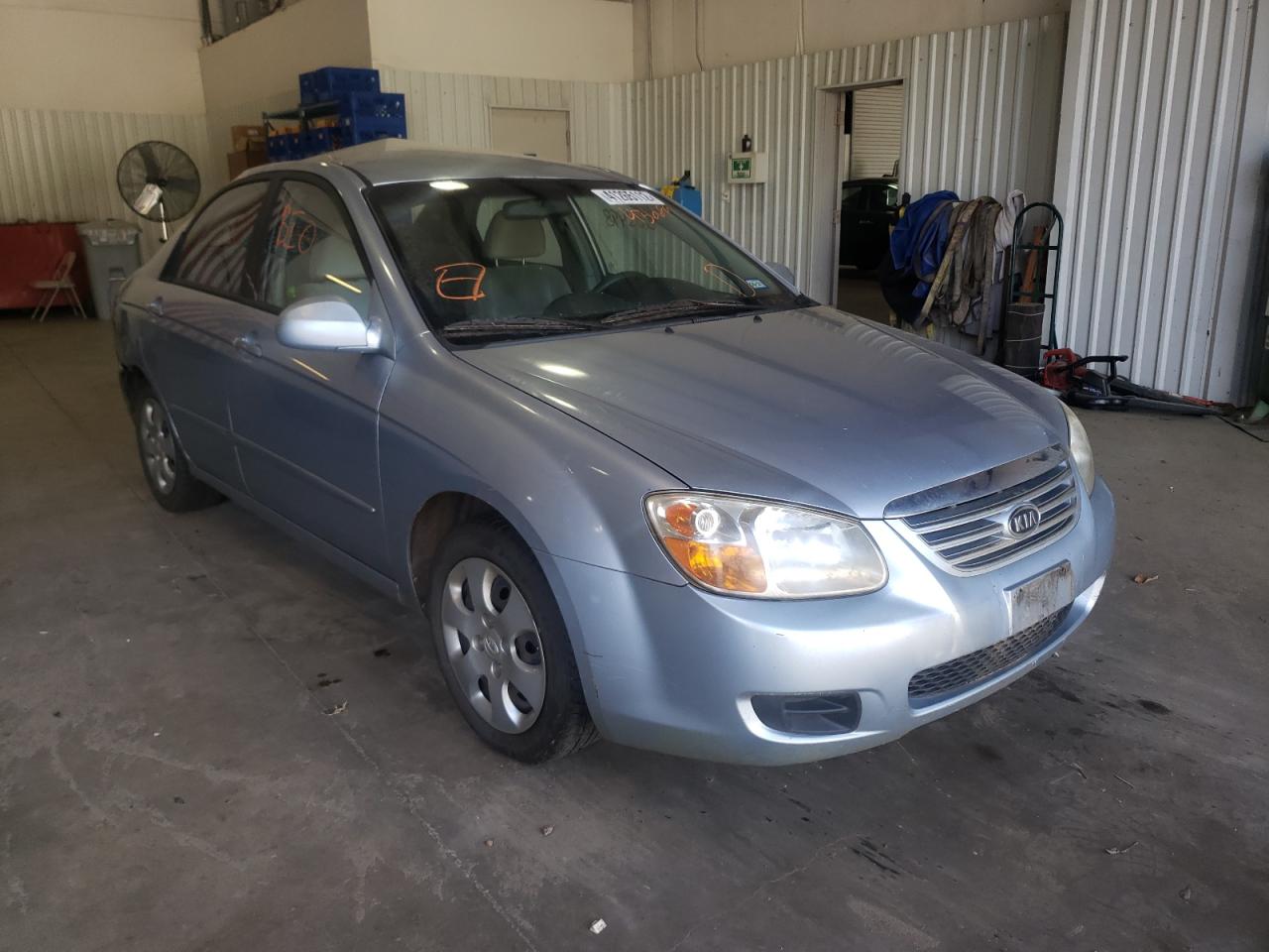 KIA SPECTRA EX 2007 with VIN KNAFE121975436699 - Photo from auction
