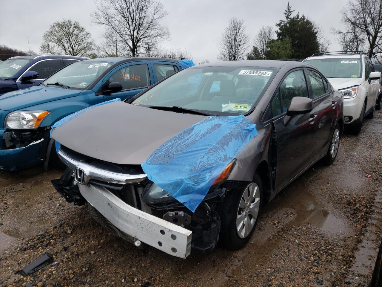 Photo 2 from auction – 2012 HONDA CIVIC LX with VIN 19XFB2F53CE348597