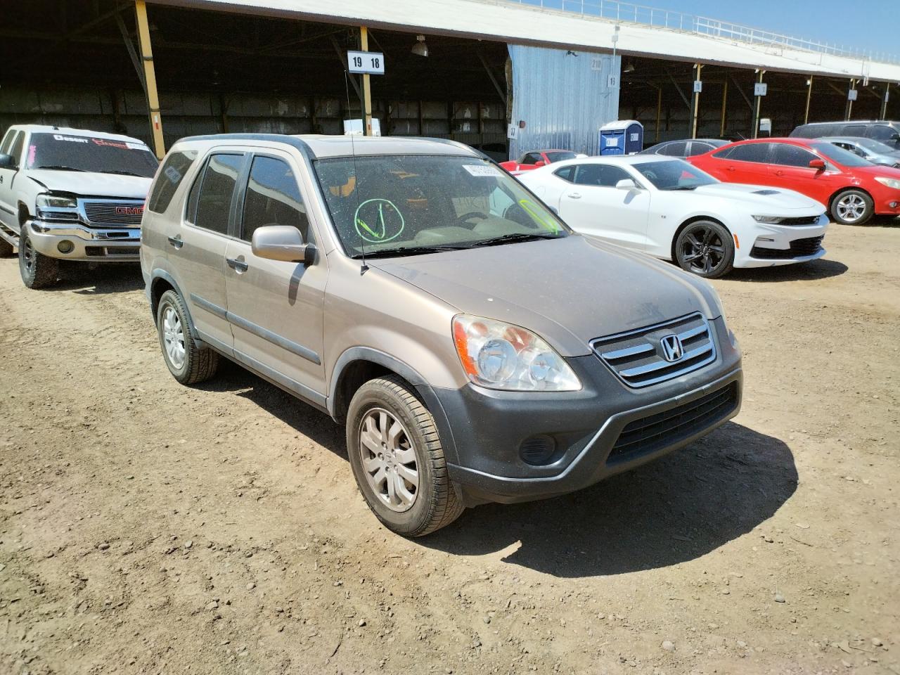 HONDA CR-V EX 2006 with VIN JHLRD78846C053275 - Photo from auction