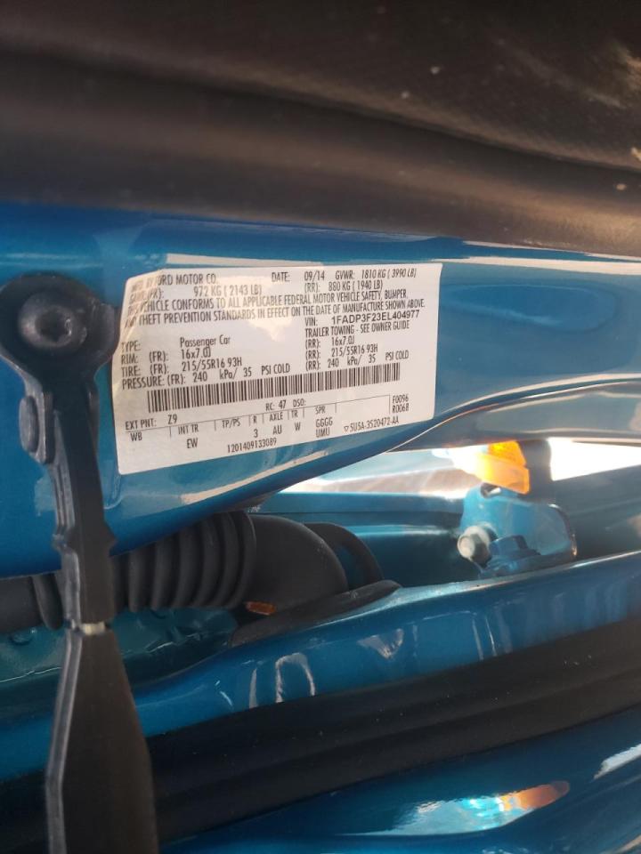 Photo 10 from auction – 2014 FORD FOCUS SE with VIN 1FADP3F23EL404977