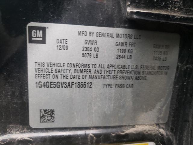 Photo 10 from auction – 2010 BUICK LACROSSE C with VIN 1G4GE5GV3AF186612