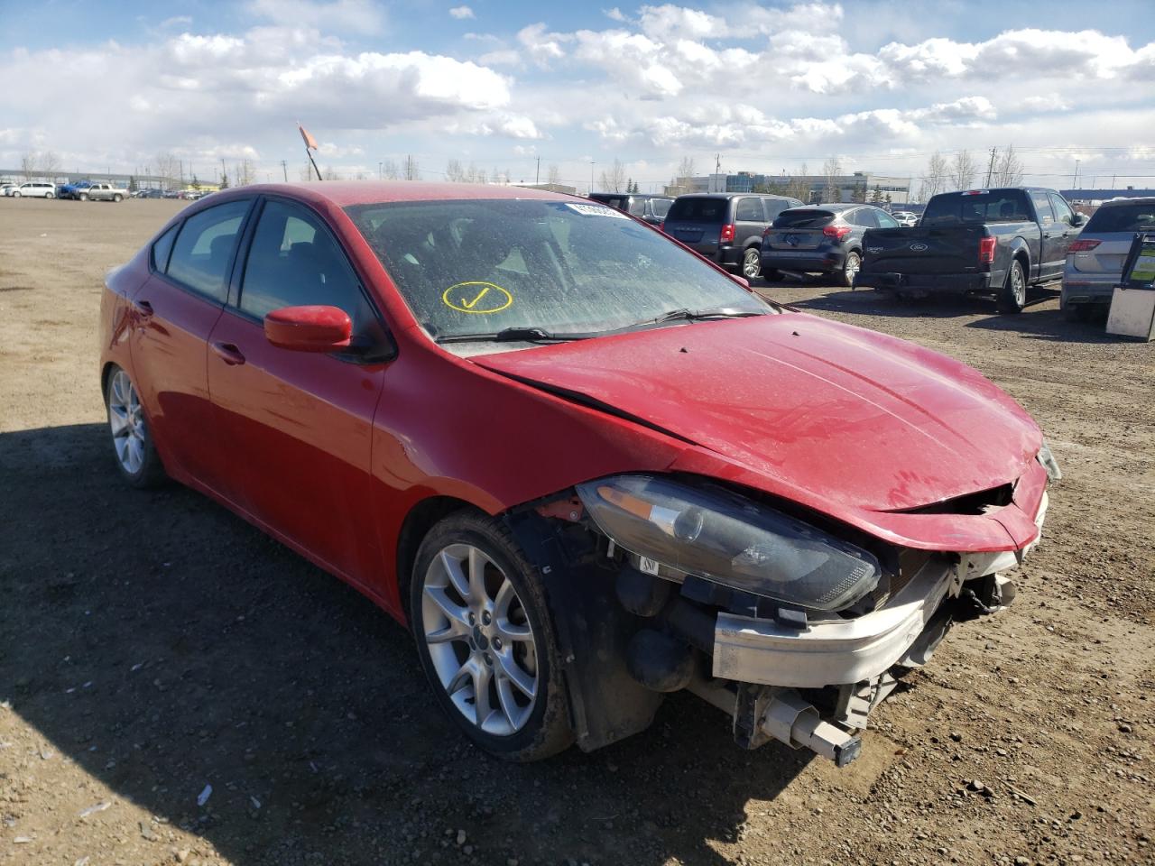 DODGE DART 2013 with VIN 1C3CDFBA3DD315548 - Photo from auction