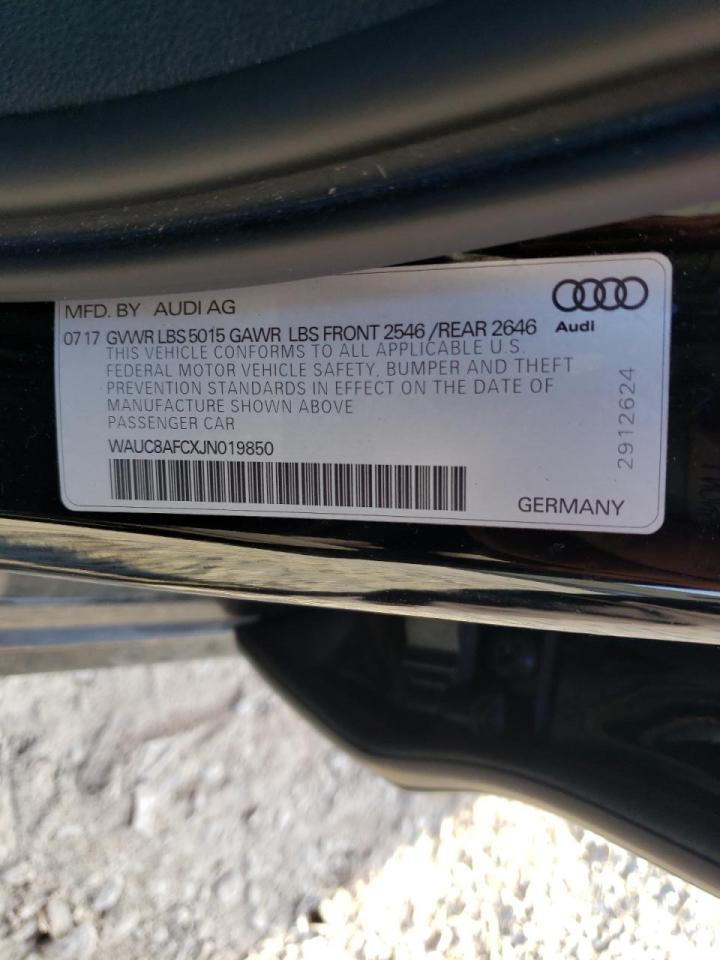 Photo 10 from auction – 2018 AUDI A6 PREMIUM with VIN WAUC8AFCXJN019850