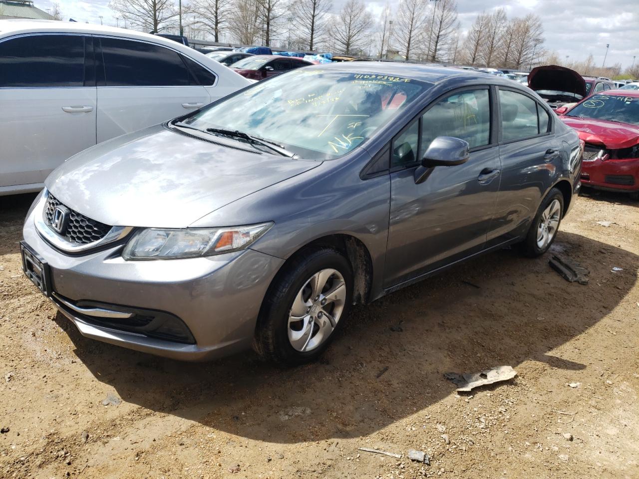 Photo 2 from auction – 2013 HONDA CIVIC LX with VIN 19XFB2F50DE029319