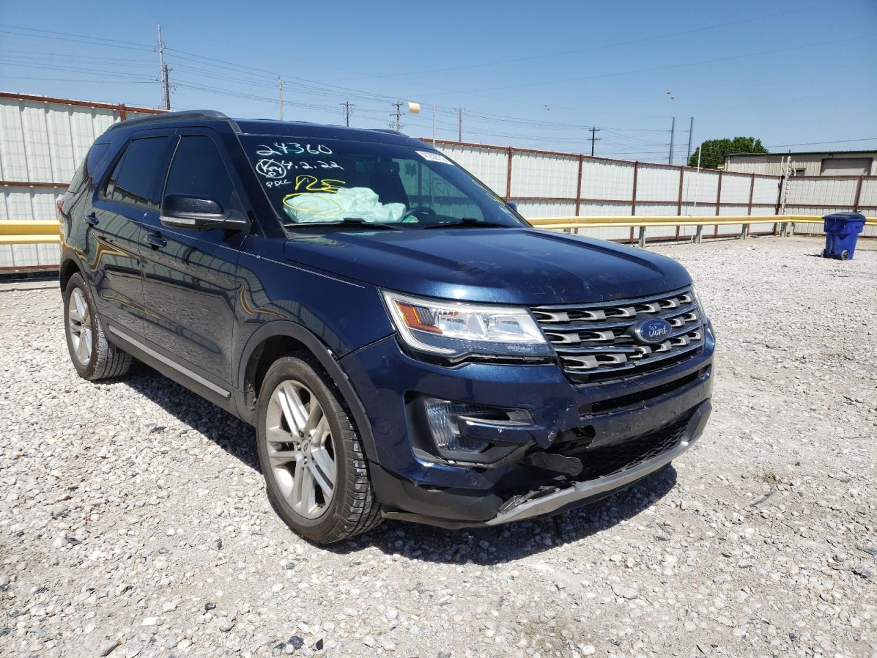 FORD EXPLORER X 2016 with VIN 1FM5K7D88GGA34418 - Photo from auction
