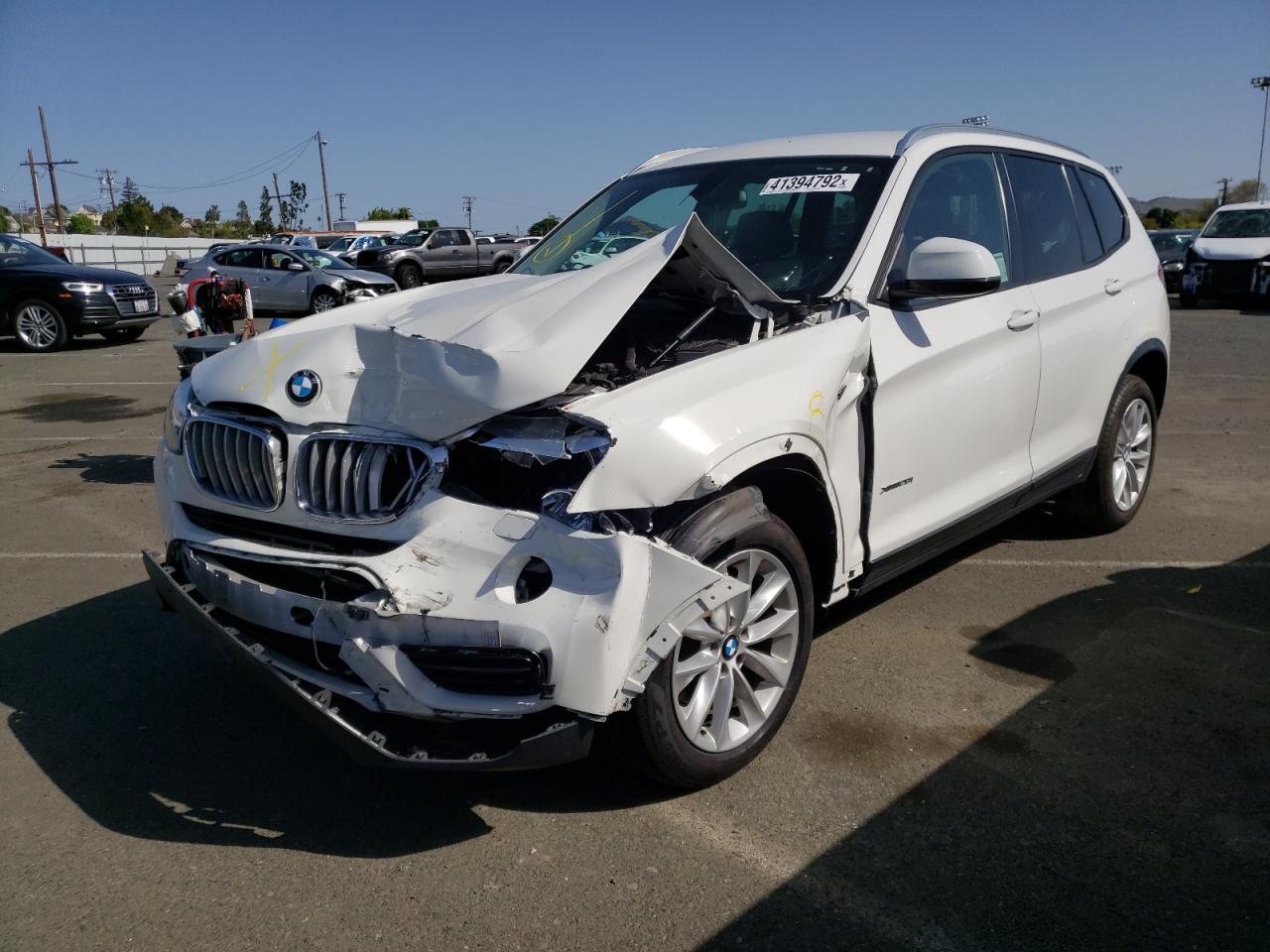 Photo 2 from auction – 2016 BMW X3 XDRIVE2 with VIN 5UXWX9C58G0D71761