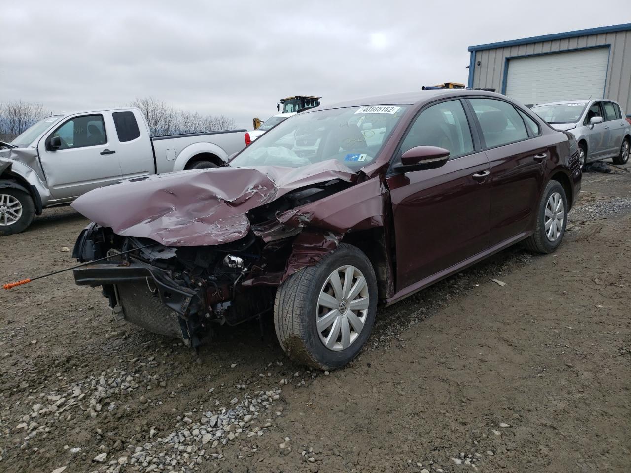 Photo 2 from auction – 2012 VOLKSWAGEN PASSAT S with VIN 1VWAP7A34CC086740