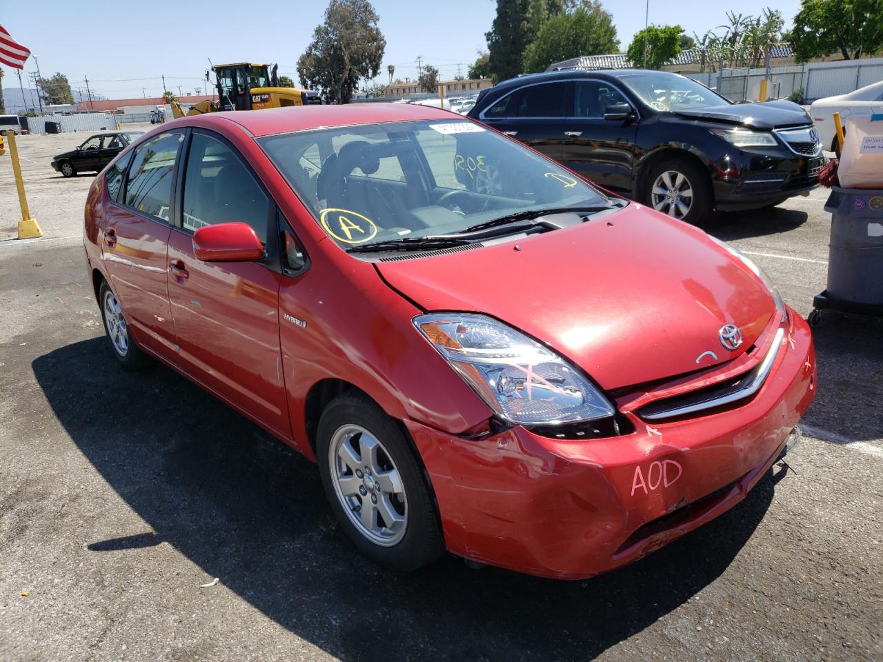 TOYOTA PRIUS 2007 with VIN JTDKB20U277686786 - Photo from auction