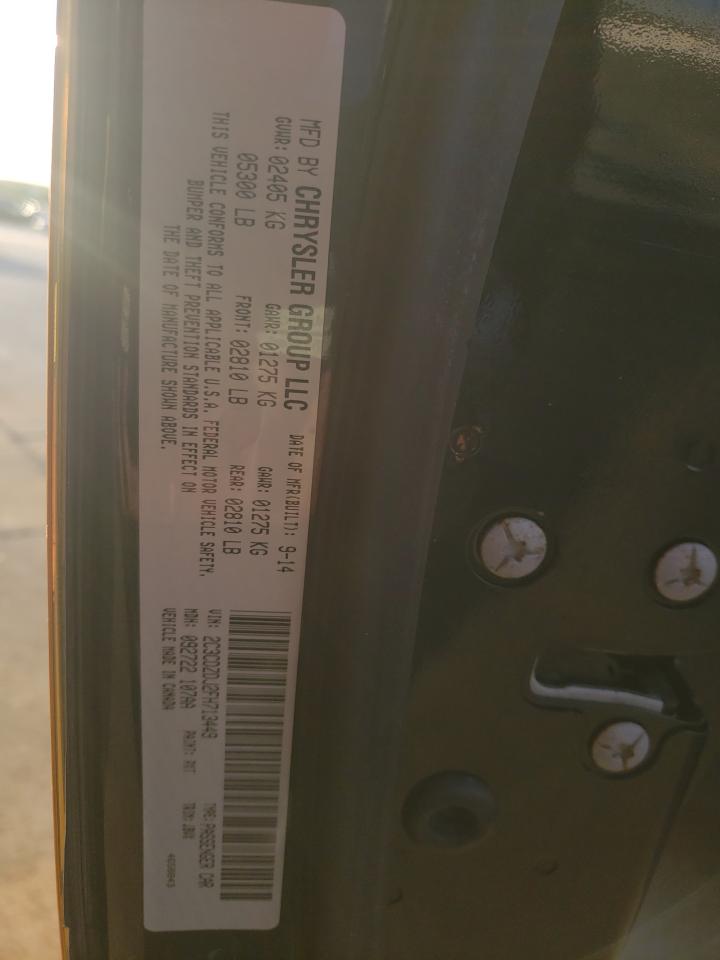 Photo 10 from auction – 2015 DODGE CHALLENGER with VIN 2C3CDZDJ2FH713449