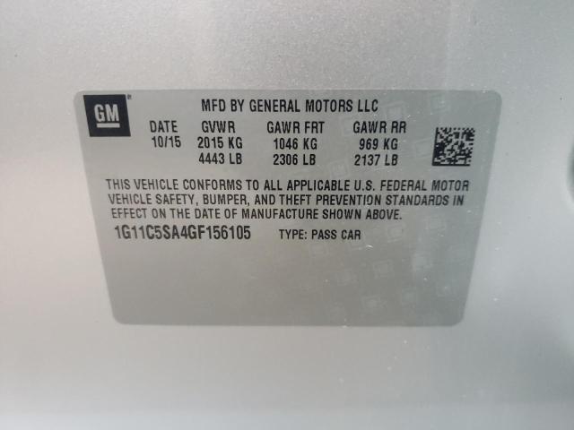 Photo 10 from auction – 2016 CHEVROLET MALIBU LIM with VIN 1G11C5SA4GF156105