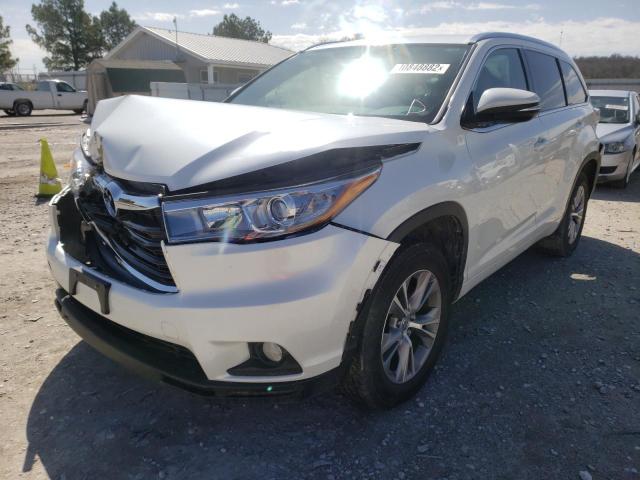 Photo 2 from auction – 2015 TOYOTA HIGHLANDER with VIN 5TDKKRFH3FS053530