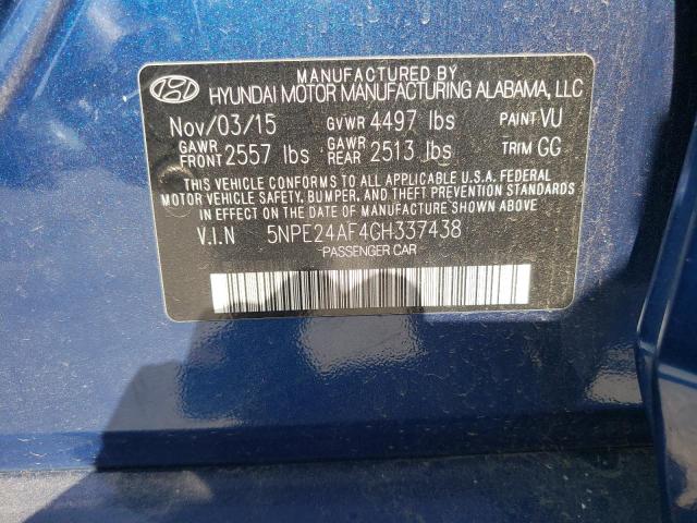 Photo 10 from auction – 2016 HYUNDAI SONATA SE with VIN 5NPE24AF4GH337438